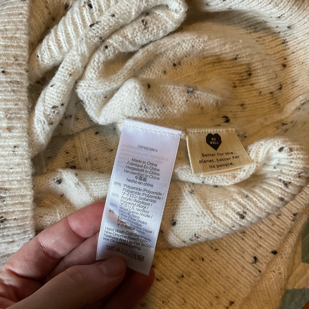 NWOT, Madewell, Bowden Henley Sweater in Coziest Yarn, Women’s Size XS - Picture 9 of 12